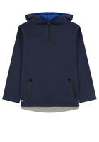 Bluzka chłopięca z długim rękawem, z kapturem, granatowa, Tom Tailor