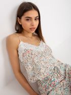 Bluzka damska na ramiączka, biała, Fresh Made