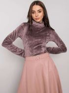 Bluzka damska z długim rękawem, beżowa, Lakerta