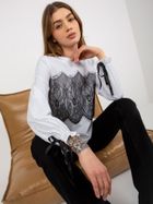 Bluzka damska z długim rękawem, mix, Lakerta