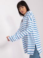 Bluzka damska z długim rękawem, oversize, mix, Lakerta