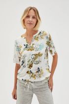 Bluzka damska z krótkim rękawem, czarna, Moodo