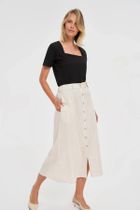 Bluzka damska z krótkim rękawem, czarna, Moodo