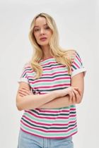 Bluzka damska z krótkim rękawem, mix, Moodo