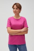 Bluzka damska z krótkim rękawem, różowa, Moodo