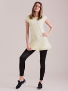 Bluzka damska z krótkim rękawem, żółta, Factory Price