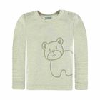 Bluzka dziecięca z długim rękawem, beżowa, Kanz