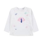 Bluzka dziewczęca z długim rękawem, biała, Tom Tailor