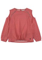 Bluzka dziewczęca z długim rękawem, czerwona, Tom Tailor