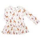 Bluzka dziewczęca z długim rękawem, ecru, Nicol