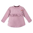 Bluzka dziewczęca z długim rękawem, fioletowa, Eevi