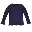 Bluzka dziewczęca z długim rękawem, granatowa, Pinokio