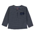 Bluzka dziewczęca z długim rękawem, granatowa, Tom Tailor