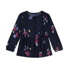 Bluzka dziewczęca z długim rękawem, granatowa, Tom Tailor