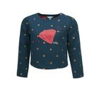 Bluzka dziewczęca z długim rękawem, niebieska, Lief