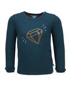 Bluzka dziewczęca z długim rękawem, niebieska, Lief