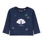 Bluzka dziewczęca z długim rękawem, niebieska, Tom Tailor