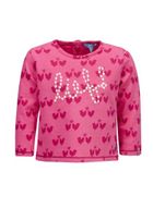 Bluzka dziewczęca z długim rękawem, różowa, Lief
