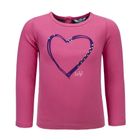Bluzka dziewczęca z długim rękawem, różowa, Lief