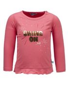 Bluzka dziewczęca z długim rękawem, różowa, Shine on, Lief