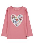 Bluzka dziewczęca z długim rękawem, różowa, Tom Tailor