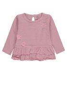 Bluzka dziewczęca z długim rękawem, różowa, Tom Tailor