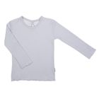Bluzka dziewczęca z długim rękawem, szara, Nicol
