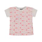 Bluzka dziewczęca z krótkim rękawem, biała, Kanz