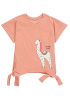 Bluzka dziewczęca z krótkim rękawem, pomarańczowa, Tom Tailor