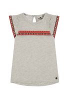 Bluzka dziewczęca z krótkim rękawem, szara, Tom Tailor