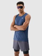 Bluzka męska bez rękawów, granatowa, 4F