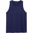 Bluzka męska bez rękawów, granatowa, 4F