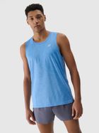 Bluzka męska bez rękawów, niebieska, 4F