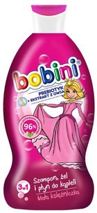 Bobini, szampon żel i płyn do kąpieli, Mała Księżniczka, 330 ml