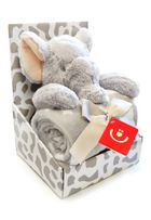 Bobo Baby, koc 75-100 cm + Słoń, maskotka