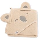 Bocioland, Koala, bawełniane okrycie kąpielowe, ręcznik z kapturkiem, 95-95 cm