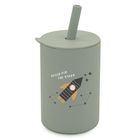 Bocioland, kubek silikonowy ze słomką, rakieta