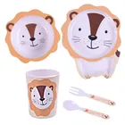 Bocioland, Lew, zestaw naczyń, 5 elementów