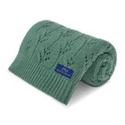 Bocioland, Milano, kocyk bambusowy, butelkowa zieleń, 80-100 cm