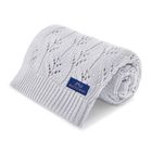 Bocioland, Milano, kocyk bambusowy, jasnoszary, 80-100 cm