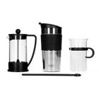 Bodum, Coffee Set, zaparzacz do kawy + kubek termiczny + szklanka + łyżka, zestaw