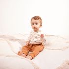 Body chłopięce z długim rękawem, beżowe, Nicol