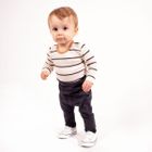 Body chłopięce z długim rękawem, ecru, Nicol