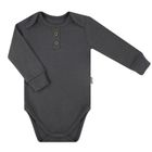 Body chłopięce z długim rękawem, grafitowe, Nicol