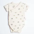 Body chłopięce z krótkim rękawem, beżowe, Nicol