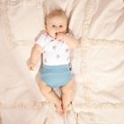 Body chłopięce z krótkim rękawem, białe, Nicol