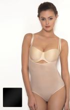 Body damskie na ramiączka, modelujące, czarne, Naomi Corrective Wear, Gatta