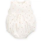 Body dziewczęce bez rękawów, ecru, Pinokio