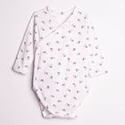 Body dziewczęce z długim rękawem, białe, Nicol