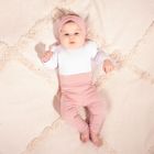 Body dziewczęce z długim rękawem, białe, Nicol